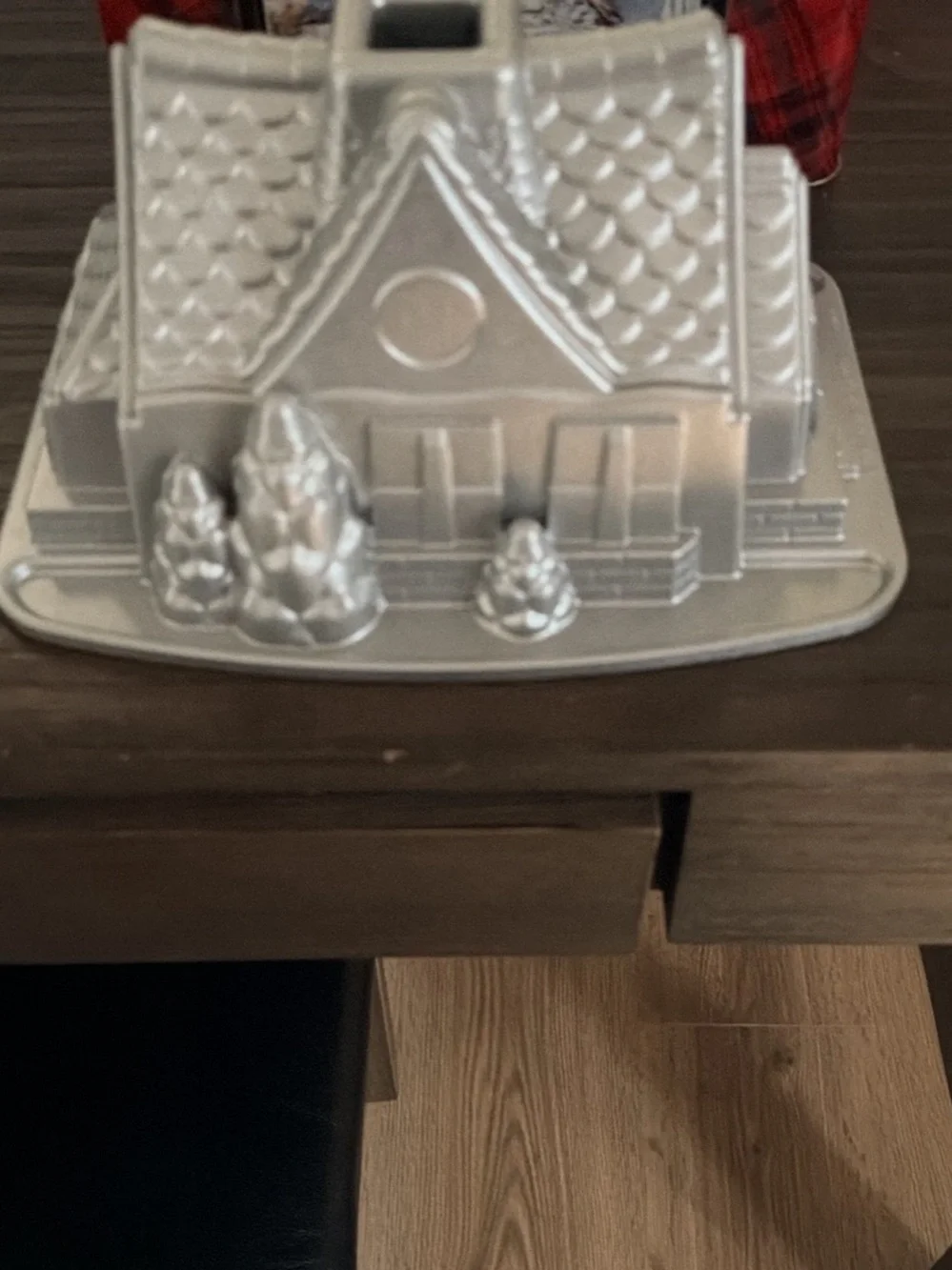 Nordic Ware Silver Gingerbread House Bundt Pan